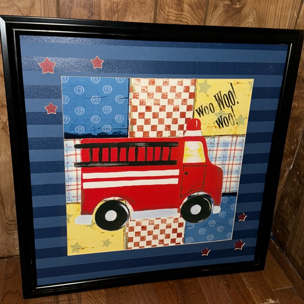 Firetruck wall picture